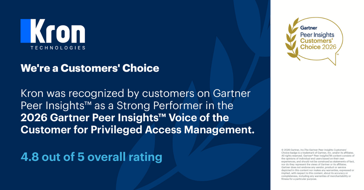 Kron Technologies Positioned as a Strong Performer in the 2026 Gartner Peer Insights™ “Voice of the Customer” Report