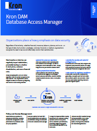 Kron DAM Database Access Management