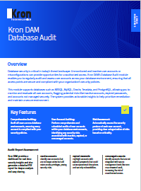 Kron DAM<br> Database Audit