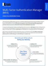 Multi-Factor<br>Authentication (MFA)